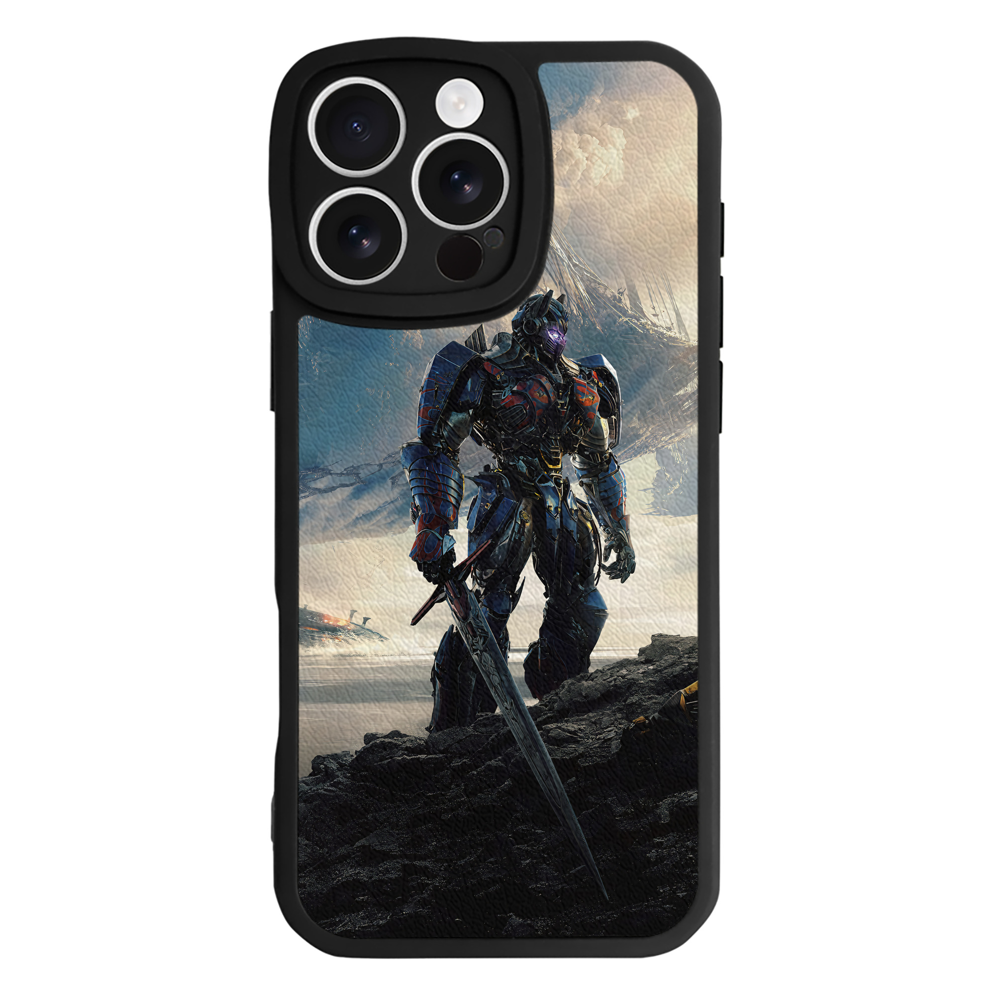 （画像用） Transformers トランスフォーマー 【iPhone 16シリーズ対応】シリコンスマホケース（レザー調） 材質：シリコン